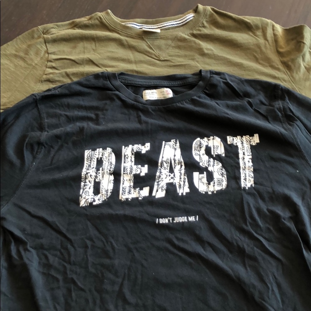 Zara boys long sleeve shirts